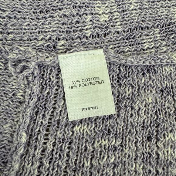 J. Jill Pure Jill Sweater Womens XL Marled Asymmetric Hem Tunic Top Cotton Blend - Picture 5 of 9